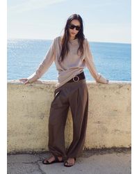 Mango - Knot Stripped Blouse - Lyst