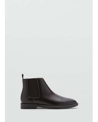 Mango - Faux-Leather Chelsea Ankle Boots - Lyst