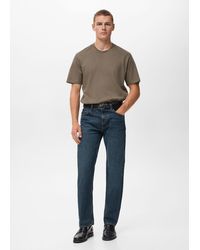 Mango - Medium Weight Regular Fit T-Shirt - Lyst