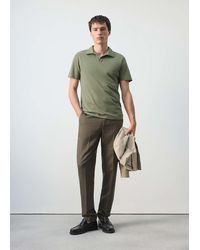 Mango - Slim Fit Piqué Polo - Lyst