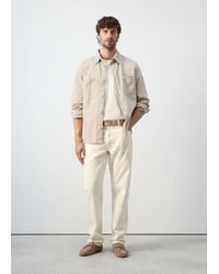 Mango - 100% Cotton Overshirt With Pockets - Lyst