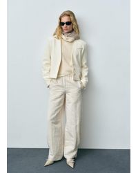 Mango - Structured Cropped Jacket - Lyst