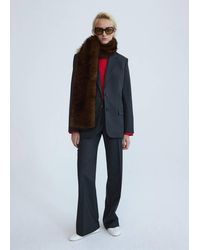 Mango - Wool Suit Trousers - Lyst