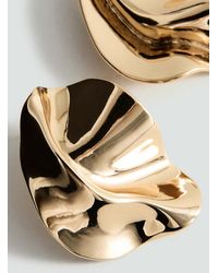 Mango - Textured-Relief Earrings - Lyst
