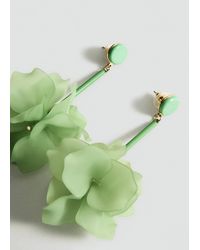 Mango - Hanging Floral Earrings - Lyst