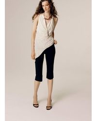 Mango - Asymmetric Jacquard Top - Lyst