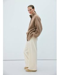 Mango - Sherpa Buttoned Cardigan - Lyst