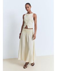 Mango - Waistcoat With Bow On The Back - Lyst