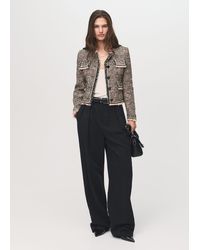 Mango - Pocket Tweed Jacket - Lyst