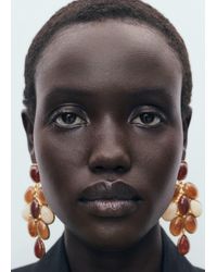 Mango - Mixed Resin Earrings - Lyst