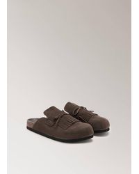 Mango - Leather Clog Shoes - Lyst