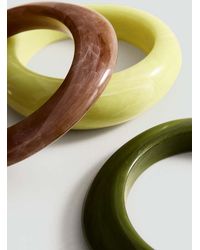 Mango - Set Of 3 Combined Volume Maxi Bracelets - Lyst