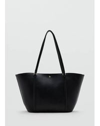 Mango - Shopper Bag With Double Handle - Lyst