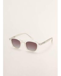 Mango - Semi-Transparent Frame Sunglasses - Lyst
