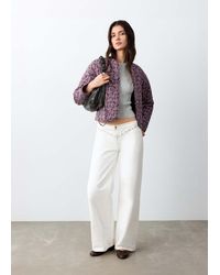 MANGO TEEN - Reversible Printed Quilted Jacket - Lyst