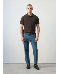 Mango - 100% Cotton Piqué Polo - Lyst
