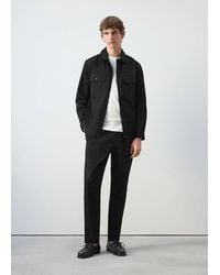 Mango - 100% Cotton Overshirt With Pockets - Lyst