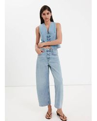 Mango - Toggle Denim Top With Frogs - Lyst