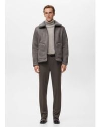 Mango - Double Face Jacket With Fleece Lining - Lyst