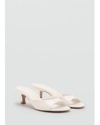 Mango - Kitten Heel Sandals - Lyst