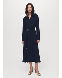 Mango - Belt Shirt Dress - Lyst