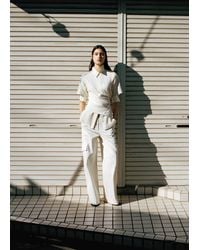 Mango - Mid-Rise Cargo Pocket Trousers - Lyst
