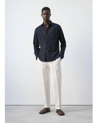 Mango - Regular-Fit Linen Cotton Shirt - Lyst