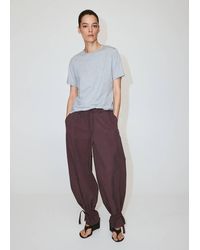 Mango - Baggy Trousers With Ties - Lyst