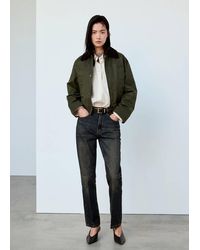 Mango - Corduroy-Collar Jacket - Lyst