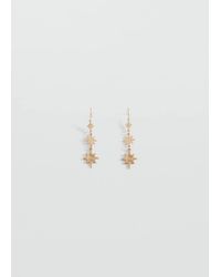 MANGO TEEN - Long Star Earrings - Lyst