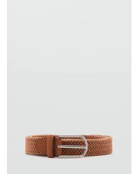 Mango - Braided Elastic Belt - Lyst