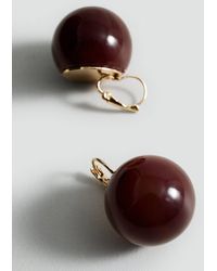 Mango - Resin Ball Earrings - Lyst