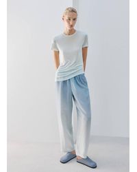 Mango - Micromodal Short-Sleeve T-Shirt - Lyst