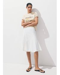 Mango - Printed Cotton-Blend T-Shirt - Lyst