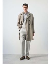 Mango - 100% Cotton Gabardine Regular Fit - Lyst