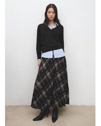 Mango - V-Neck Knit Sweater - Lyst