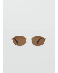 Mango - Metallic Frame Sunglasses - Lyst
