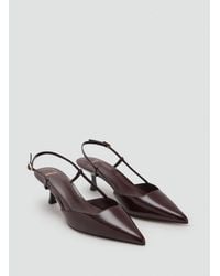 Mango - Kitten-Heel Patent Leather Shoes - Lyst