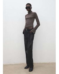 Mango - Turtleneck Sweater With Flared Sleeves - Lyst
