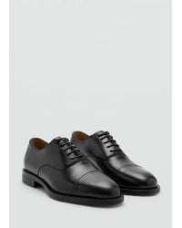Mango - Oxford Style Leather Shoe - Lyst