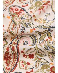Mango - Paisley Satin Scarf - Lyst