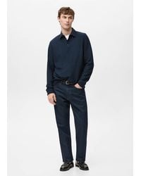 Mango - 100% Cotton Regular Fit Cropped Jeans - Lyst