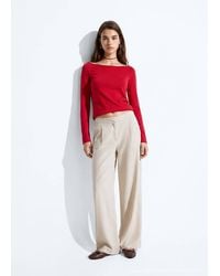MANGO TEEN - 100% Cotton Boat Neck Sweater - Lyst