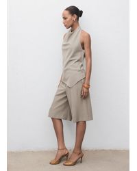 Mango - Asymmetrical Open-Back Top - Lyst