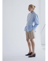Mango - Straight-Fit High-Waist Bermuda Shorts - Lyst