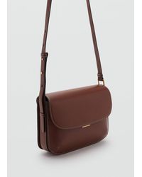 Mango - Crossbody Bag With Flap - Lyst