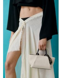 Mango - Small Canvas Handbag - Lyst