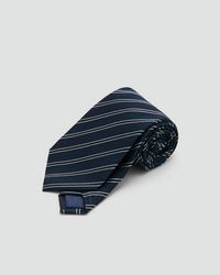 Mango - Striped Tie With Combined Patterns - Lyst