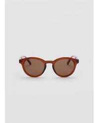 Mango - Round-Framed Sunglasses - Lyst