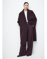 Mango - Handmade Oversized Wool Coat - Lyst